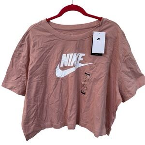 Nike Loose Fit Logo Tee XXL Pink NWT Boxy Oversized Soft Cotton Streetwear‎ Gym